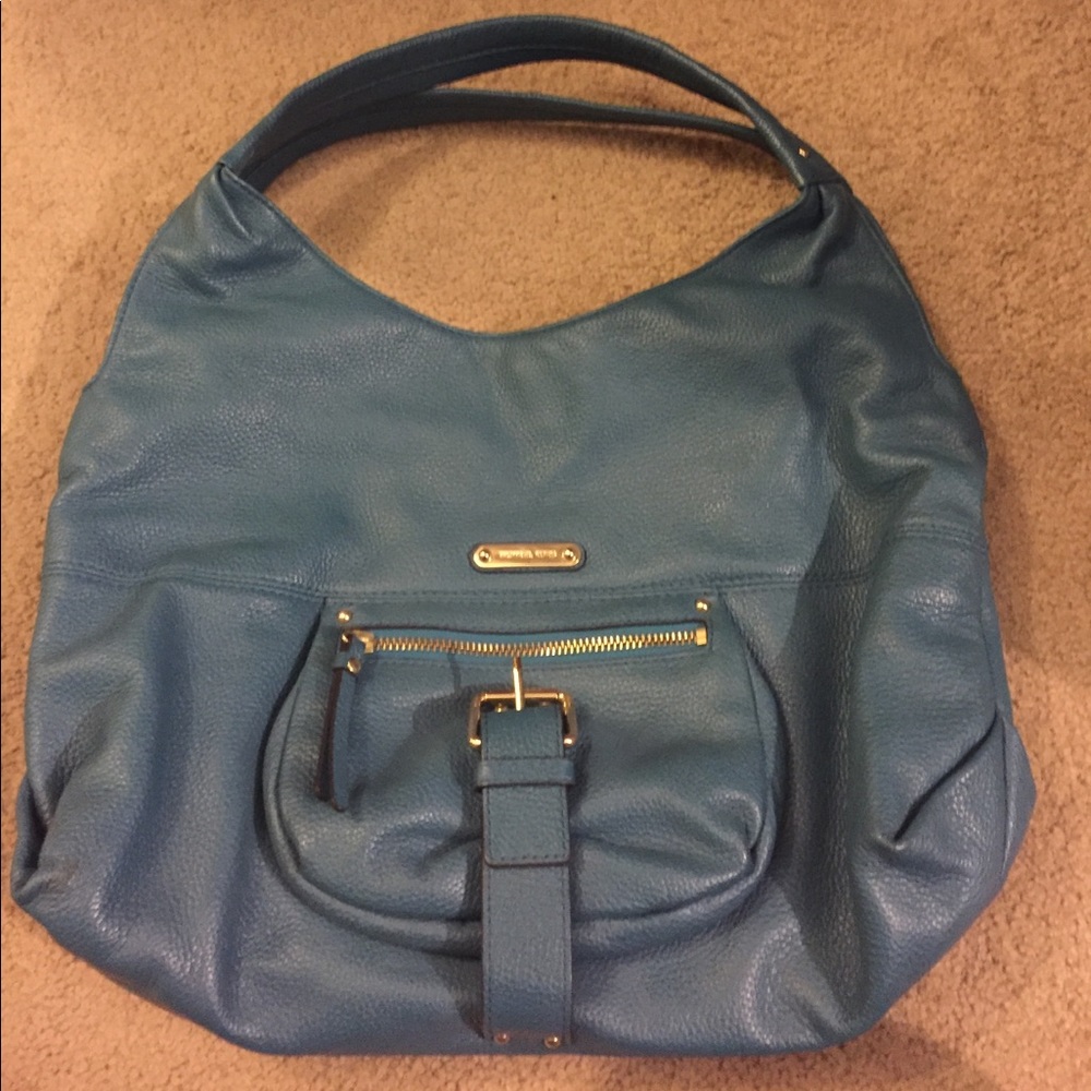 Turquoise Michael Kors Austin Shoulder Bag
