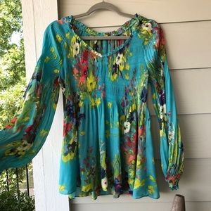 Gorgeous Smocked Floral Top