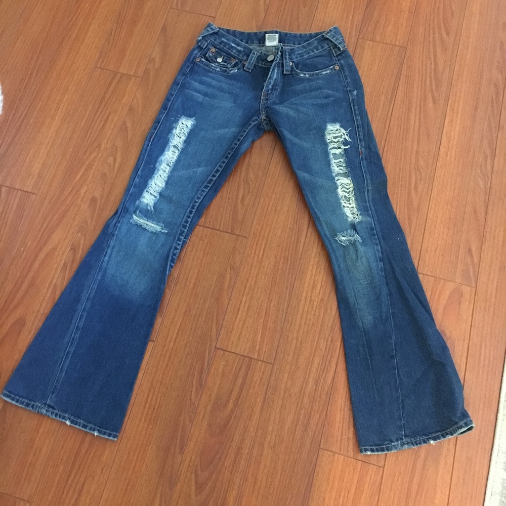 True religion "ripped" jeans