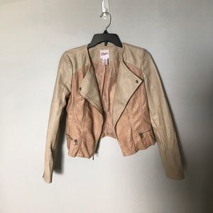 Faux leather jacket