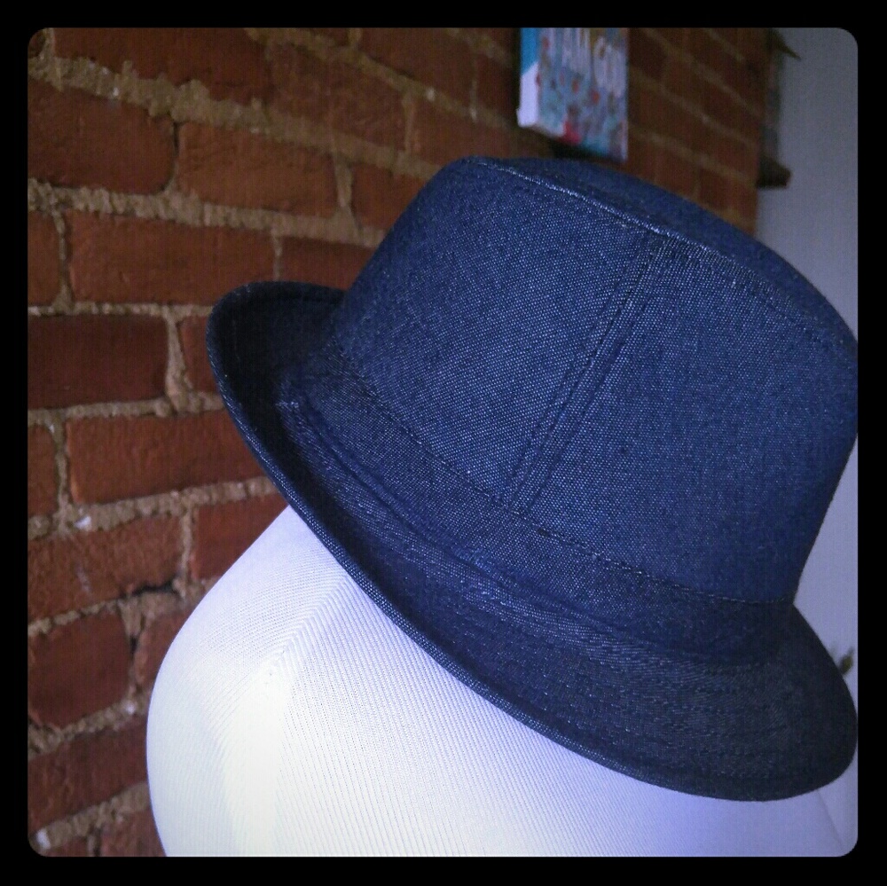 Denim Fedora Hat
