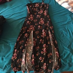 flower print maxi dress