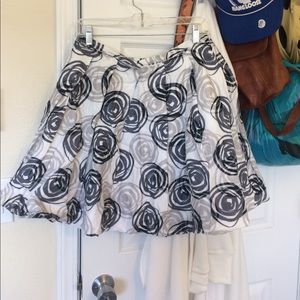 Swing Skirt with grey pattern