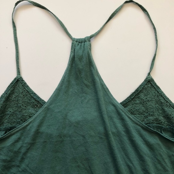 Green Sparkly racer back with sparkles - Picture 3 of 3