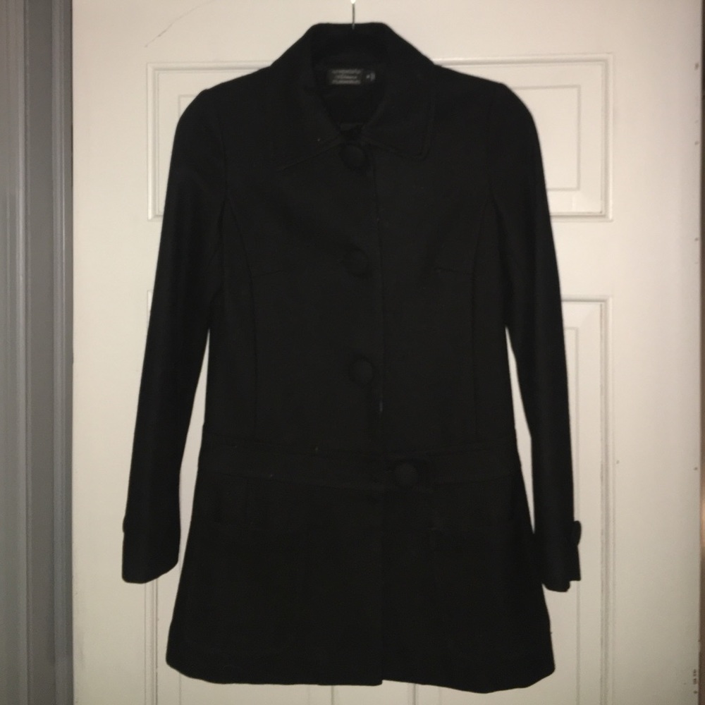 Black Tailored PeaCoat