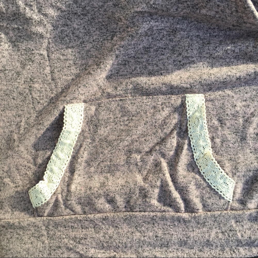 The softest hoodie top w/ front pocket - D. Mauve - Picture 5 of 6