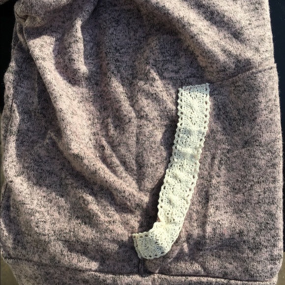 The softest hoodie top w/ front pocket - D. Mauve - Picture 4 of 6