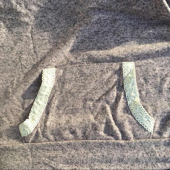 The softest hoodie top w/ front pocket - D. Mauve - Picture 5 of 6