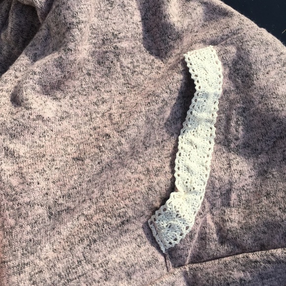 The softest hoodie top w/ front pocket - D. Mauve - Picture 6 of 6