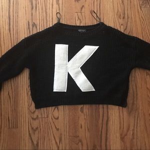 TOPSHOP "K" Cropped Sweater