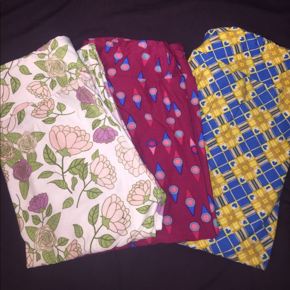 lularoe lot of 3 OS LEGGINGS