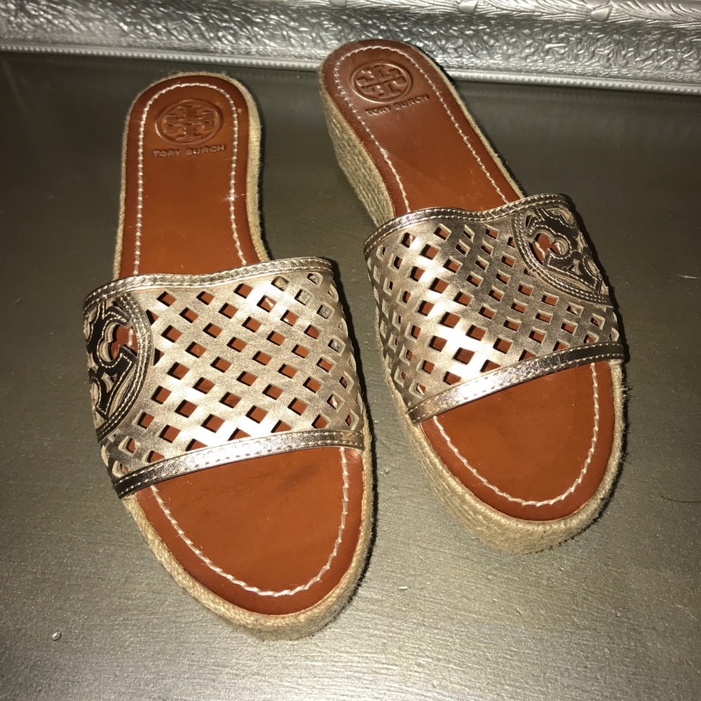 Tory Burch wedge espadrilles