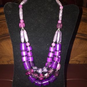 Chicos purple necklace