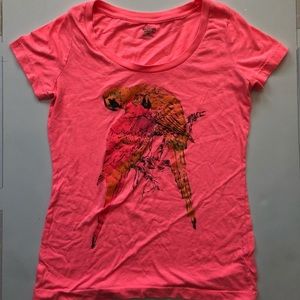 Hot Pink parrot shirt