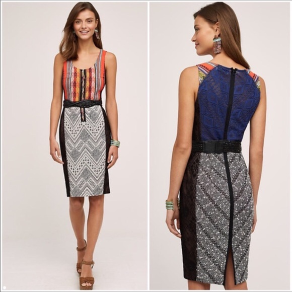 Anthropologie Dresses & Skirts - Byron Lars Colorful Gramercy Pencil Dress NWOT