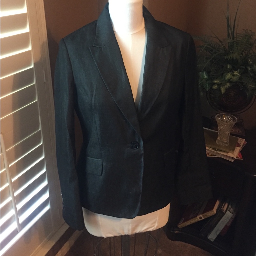 Black denim look blazer
