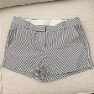 Jcrew Size 2 Seersucker Shorts