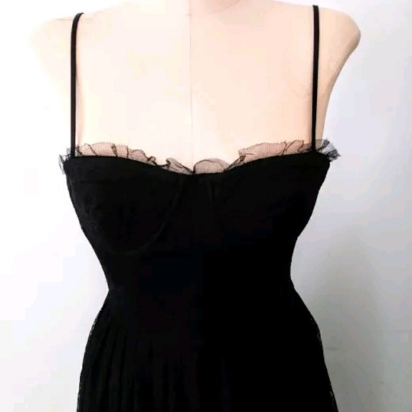 Forever 21 Black Tulle & Lace Bustier Dress - Picture 3 of 4