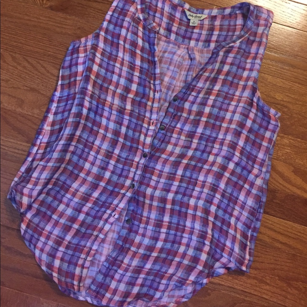 Lucky Brand Plaid Tank