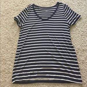 Navy with white stripes