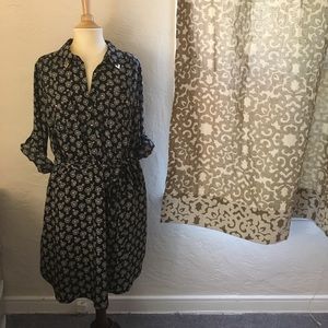 Pure Energy bicycle print shirt dress