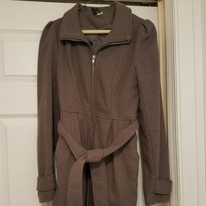 Peacoat with cute puffer shoulders