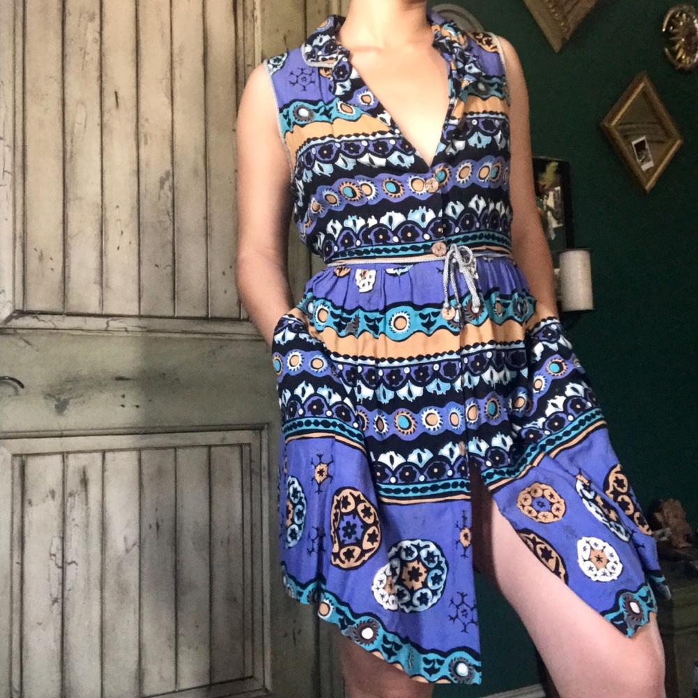 Vintage funk print dress💕