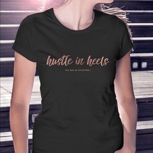 Rose Gold Hustle in Heels Tee