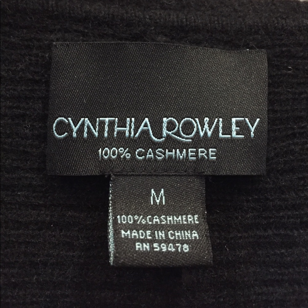 Cynthia Rowley cashmere long black cardigan