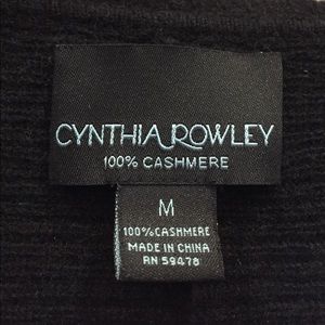 Cynthia Rowley cashmere long black cardigan