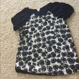 Navy with pattern shirt