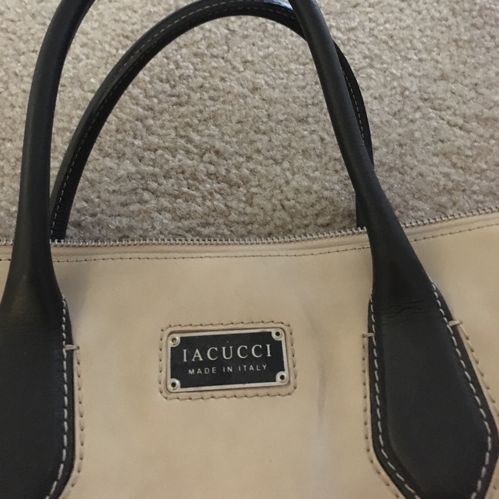 Cream & Black Iacucci Bag