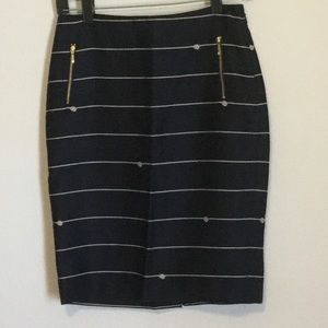 Navy nautical skirt