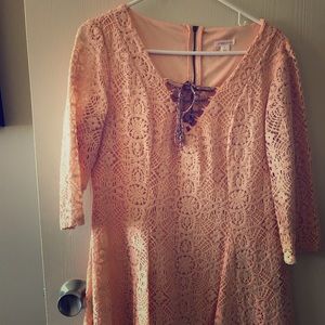 Lace boho dress.