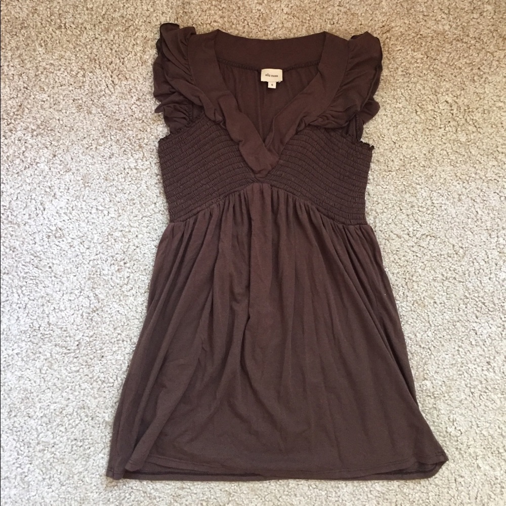 Brown Ella Moss tunic top