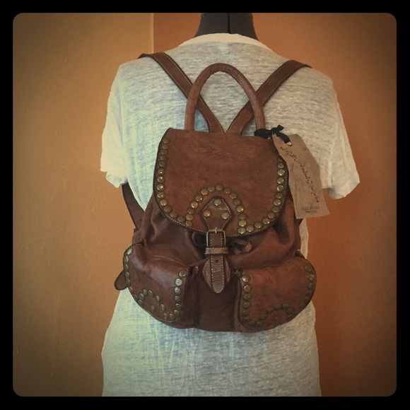 langellotti leather backpack