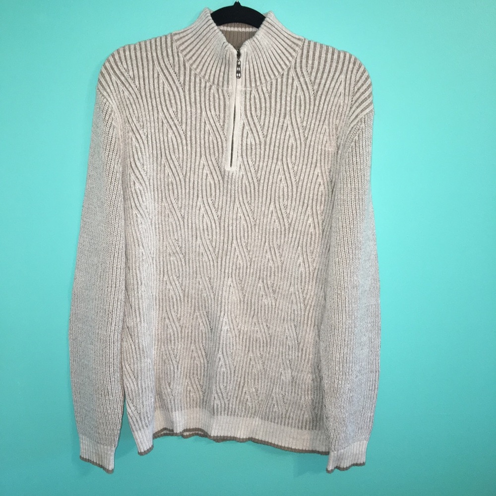 Tommy Bahama | Men's Texture Zip Up Sweater Large