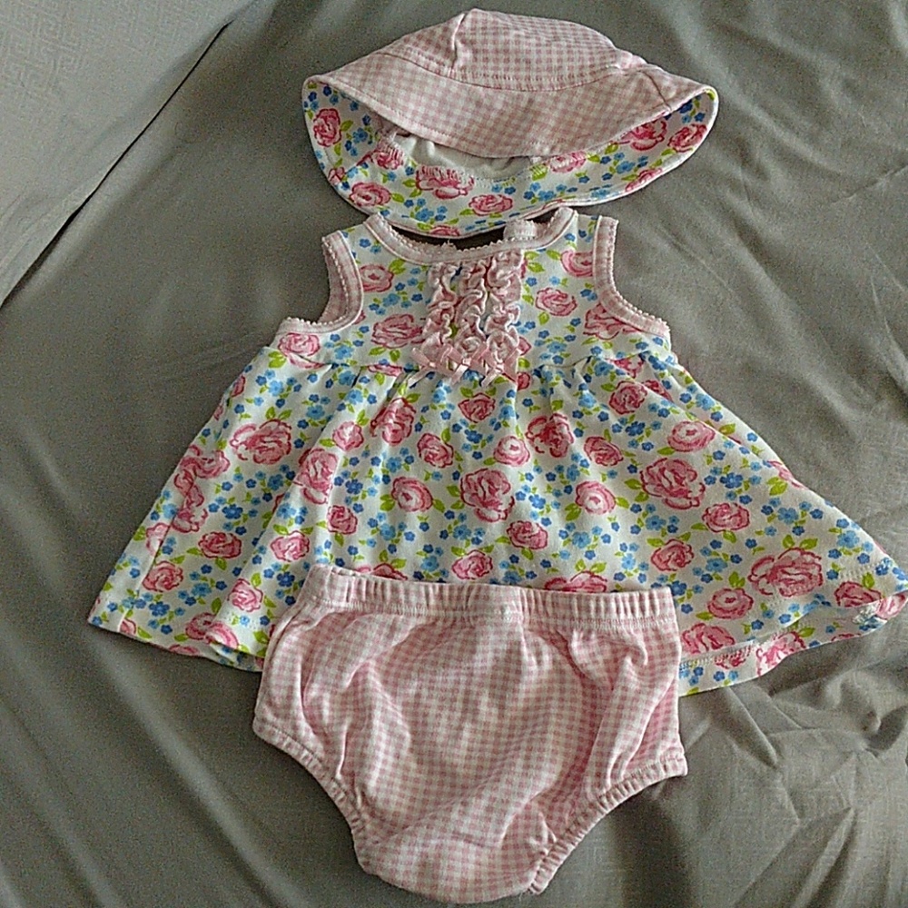 Dress with hat and bloomers