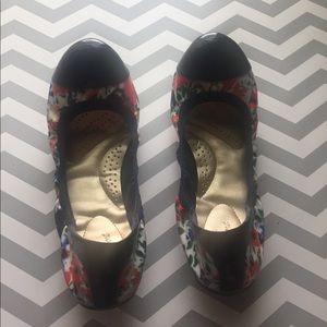 Watercolor Floral Ballet Flats