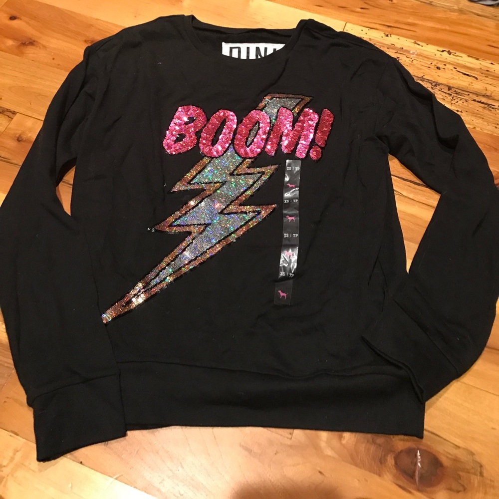Victoria's Secret Boom Lightning Strike Sweatshirt