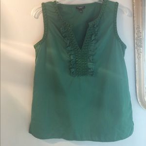 🐢Talbots sleeveless boho blouse