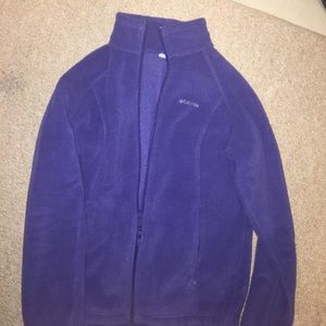 Purple fleece Columbia zip up jacket