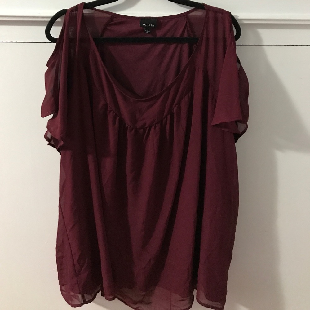 Dressy Burgundy Top