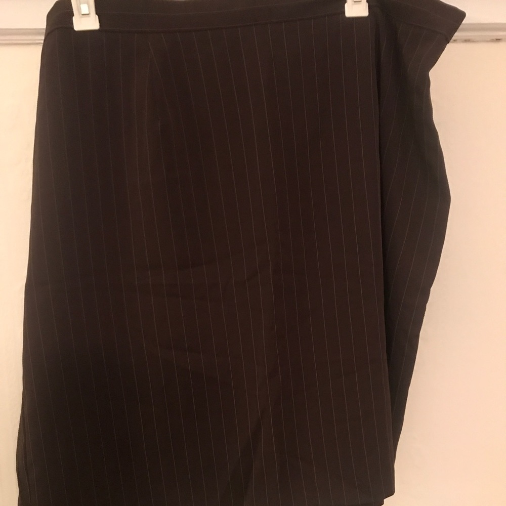 Brown 24W stripe merona skirt