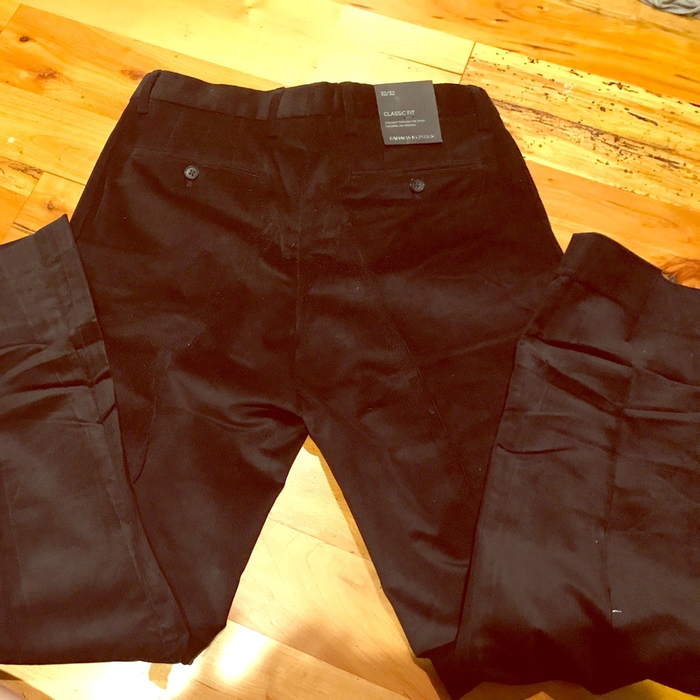 NWT Banana Republic Black Corduroy Pants