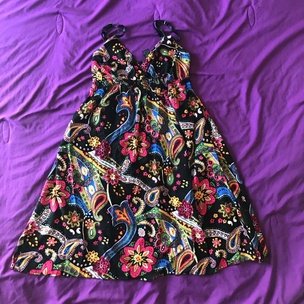 Floral dress.