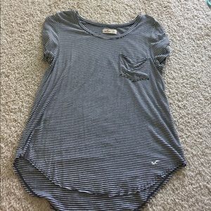 Navy and white shirt