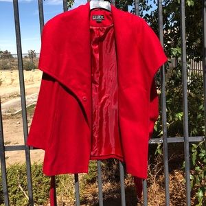 Red beautiful wool jacket