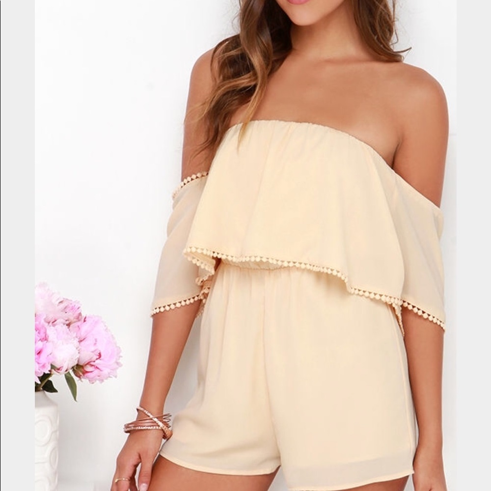 LuLu's off shoulder Romper