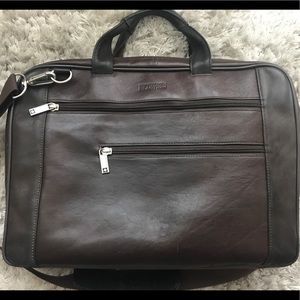 Kenneth Cole Reaction Brown Leather Laptop Bag